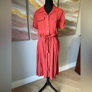 Suzy Shier Burnt Orange Utility/Cargo Short Sleeve Dress, SUMMER, WEDDING GUEST